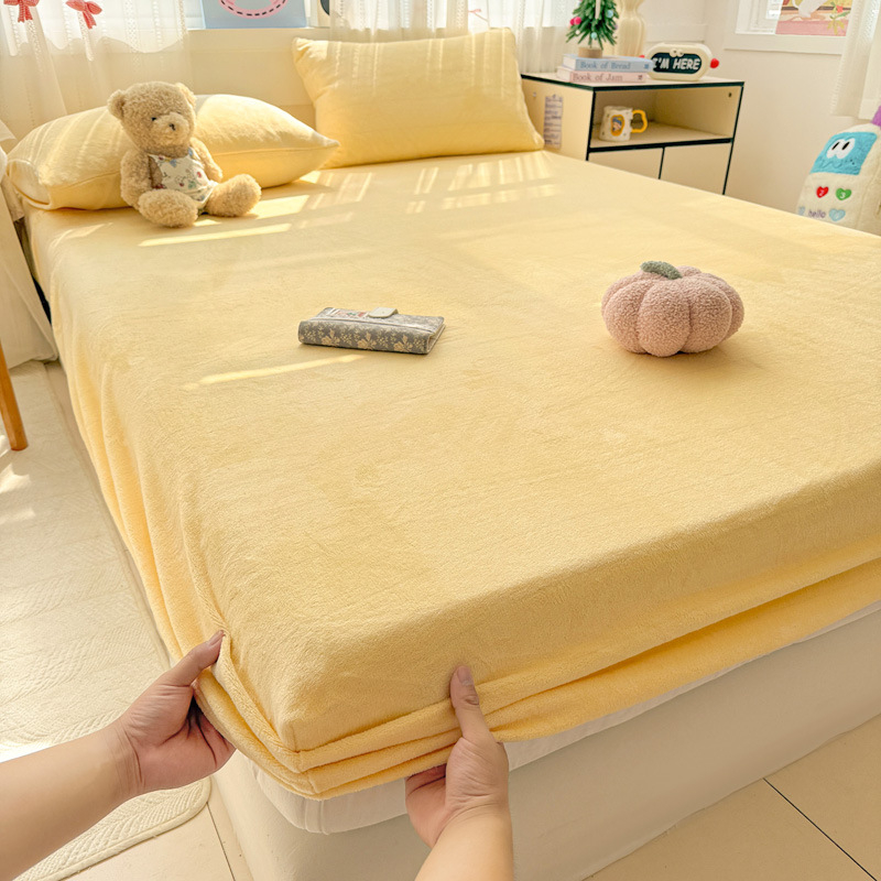 Navlaka za madrac od mliječnog velura s obodom šavom, reaktivno bojanje, 800–1000 g, moderni minimalistički stil