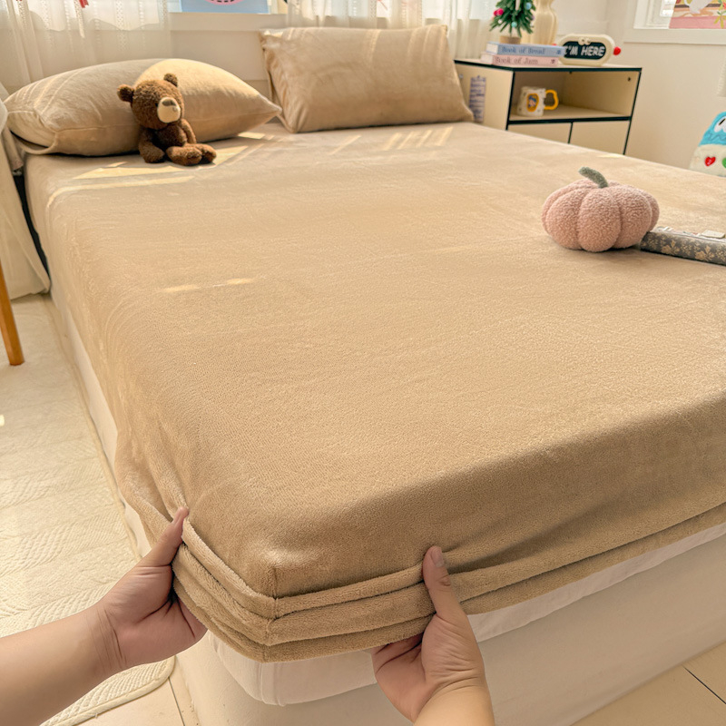 Navlaka za madrac od mliječnog velura s obodom šavom, reaktivno bojanje, 800–1000 g, moderni minimalistički stil