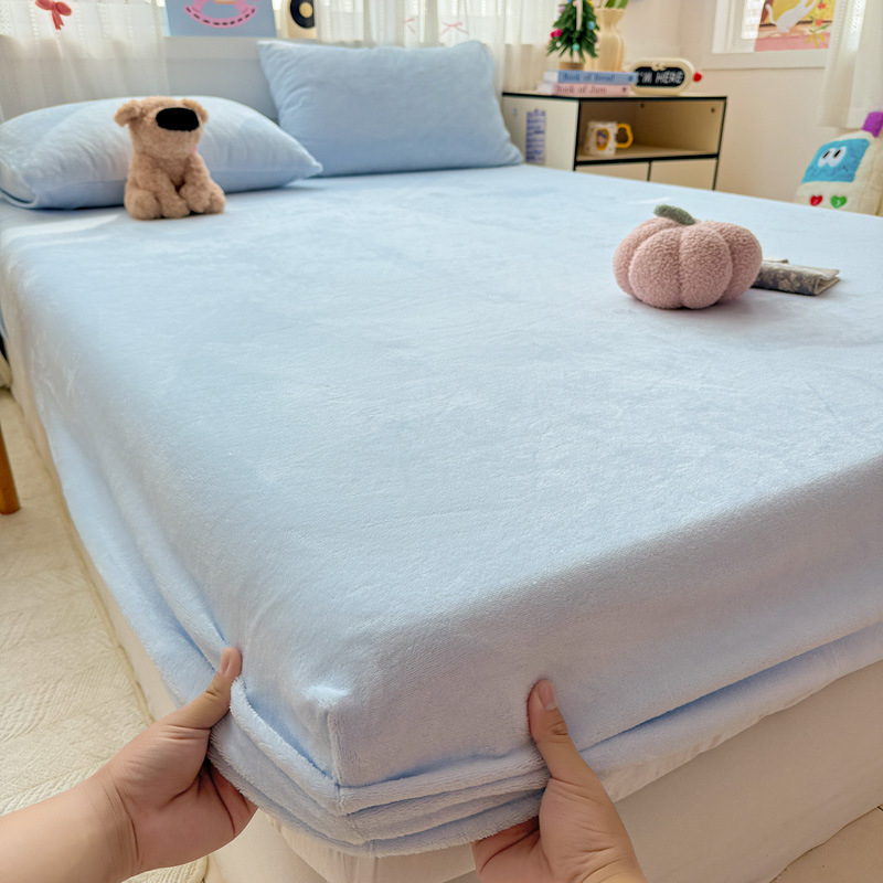 Navlaka za madrac od mliječnog velura s obodom šavom, reaktivno bojanje, 800–1000 g, moderni minimalistički stil