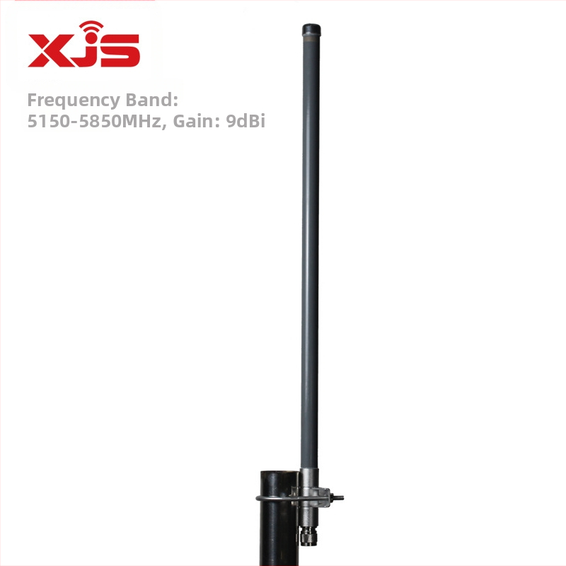 Vonkajšia 5GHz omnidirekčná FRP WiFi anténa, zisk 9dBi, model TQO-5158-9, značka XJS