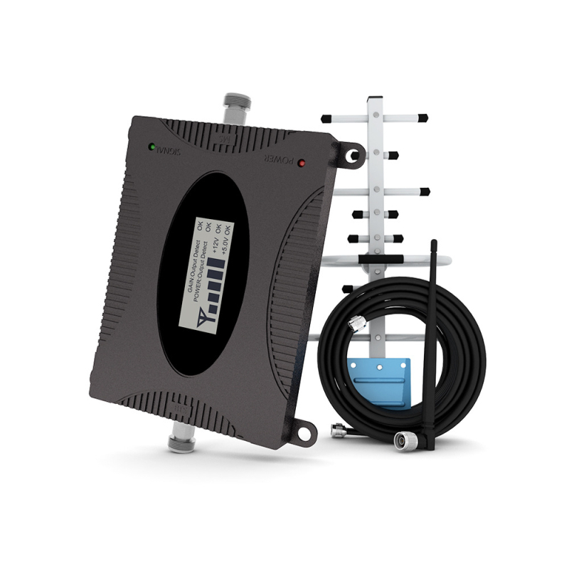 Repetor de semnal 4G pentru locuințe — Lintratek/Linchuang 24C4468R1634, 2G/3G/4G, acoperire 500–3000 m², Wi‑Fi 802.11n