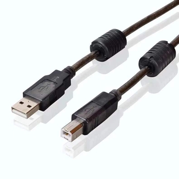 Kabel USB proširenja pisača s čipom za pojačanje signala, USB 2.0, crni