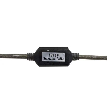 Kabel USB proširenja pisača s čipom za pojačanje signala, USB 2.0, crni