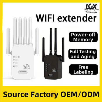 WiFi opakovač 802.11ac, Gigabit rýchlosť, dosah 20 m, tenganý kábel Non-Cat5, napájanie 110–220V