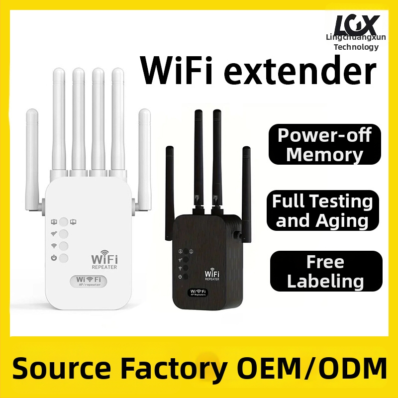 WiFi opakovač 802.11ac, Gigabit rýchlosť, dosah 20 m, tenganý kábel Non-Cat5, napájanie 110–220V