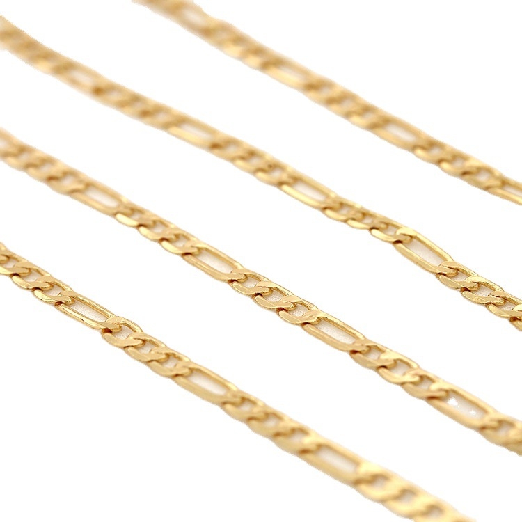Bakreni lančić s resicama za DIY naušnice, elektroplatiran 14K