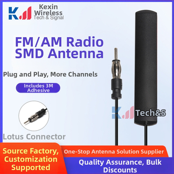 Automobilová patch antena pre rádio FM s vysokým ziskom, model KX-TP-SYJ-3M, SWR ≤ 1.5, značka Shenxin