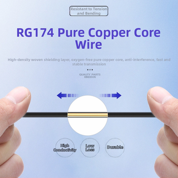Automobilová patch antena pre rádio FM s vysokým ziskom, model KX-TP-SYJ-3M, SWR ≤ 1.5, značka Shenxin