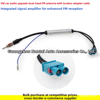 Autóhoz készült RF Fakra férfi csatlakozó erősítővel az antenna jel boosterhez — Réz, 0,02 kg, Evoresn/Yisen, kompatibilis Volkswagen/BMW/Audi