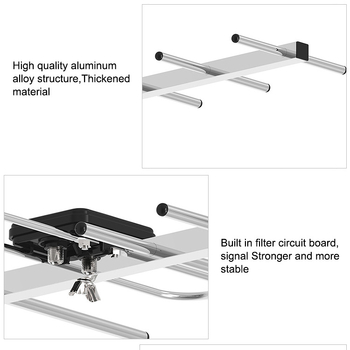 Kültéri HDTV tévéantenna, jel erősítés