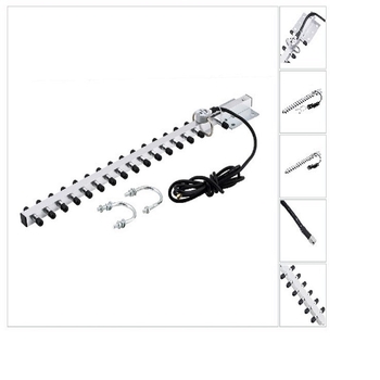 Külső 16-elemű Yagi antenna halcsont-dizájnnal a 2,4 GHz-es Wi-Fi jelekhez, AH-LINK AH-450M-2, 14 dBi nyereség, 2400-2500 MHz, 50 Ω, SWR ≤ 1.5, 3-5 V