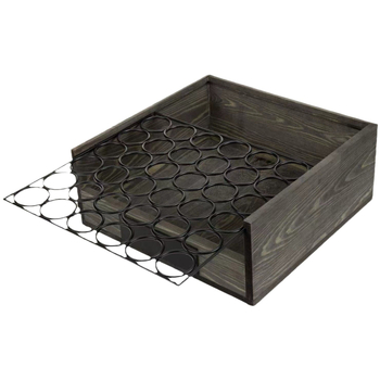 Cutie de depozitare pentru ouă din metal și lemn, cu compartimente, organizator de birou, model personalizabil