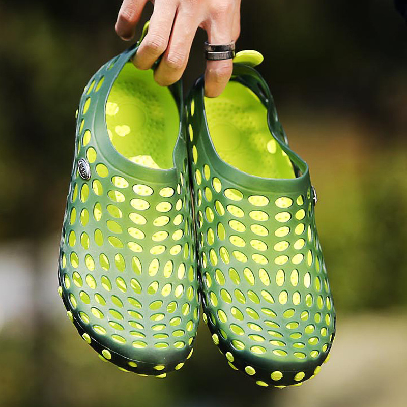 Sandale jelly pentru bărbați – PU partea superioară, talpă din cauciuc, stil plajă, respirabile