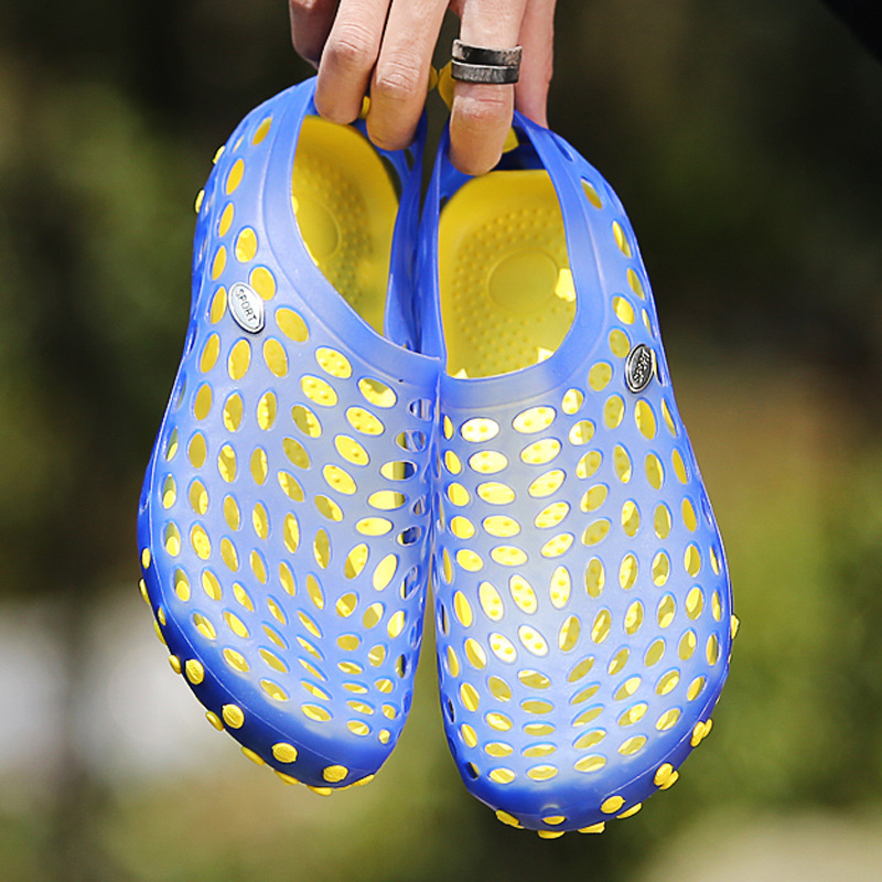 Sandale jelly pentru bărbați – PU partea superioară, talpă din cauciuc, stil plajă, respirabile