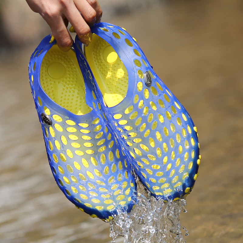 Sandale jelly pentru bărbați – PU partea superioară, talpă din cauciuc, stil plajă, respirabile