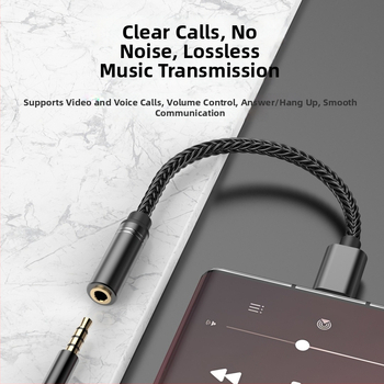 Type-C na 3,5 mm audio adaptér pre USB-C zariadenia - HD stereo zvuk