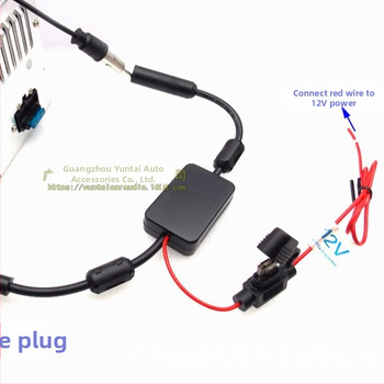 Autó FM/AM rádiójel erősítő - 12V bemenet, univerzális interfész, modell FM-BST05, súly 0,3 kg, Evoresn/Yisen