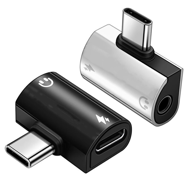 Type-C 2-u-1 adapter za mobitele, 60W brzo punjenje, DAC audio pretvarač, kompaktni digitalni pretvarač