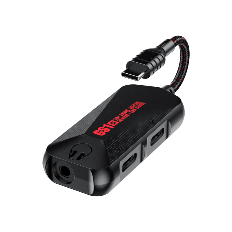 Plextone GS1 3-în-1 USB-C PD 60W Încărcare rapidă, DAC audio și adaptor pentru jocuri mobile