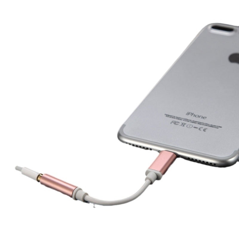 Adaptor Lightning către 3.5mm pentru iPhone 7, aliaj de aluminiu, compatibil Apple