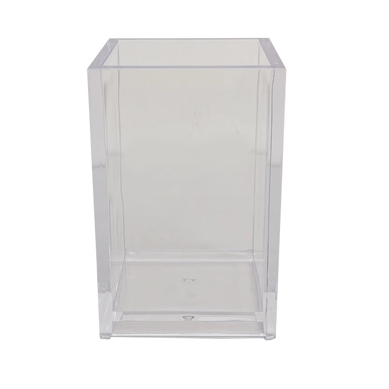 Cutie de depozitare pentru birou din acril clar, model fy00365, capacitate 1 L, stil modern minimalist, pentru organizare