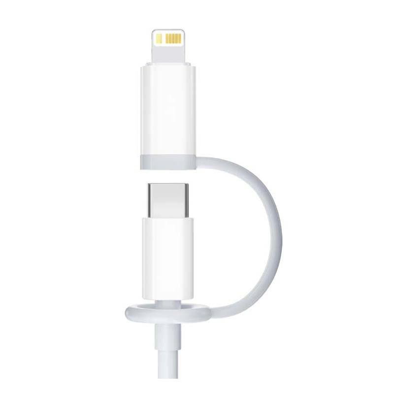 Adaptor OTG wireless Type-C femel către Lightning pentru iPhone cu cablu USB două-in-unu (1 m)