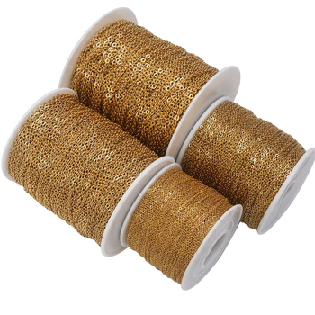 Șir O din oțel inoxidabil cu design plat în cruce, electroplatat, 100 m pe rolă