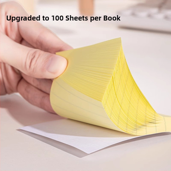 Note adezive Deli cu linii orizontale, 100 coli, pentru elevi, BT300 BT301 BT302 BT303, ambalaj de bază