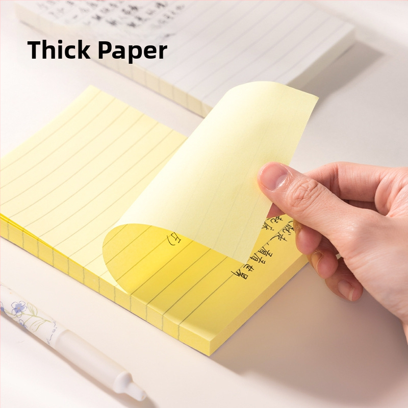 Note adezive Deli cu linii orizontale, 100 coli, pentru elevi, BT300 BT301 BT302 BT303, ambalaj de bază