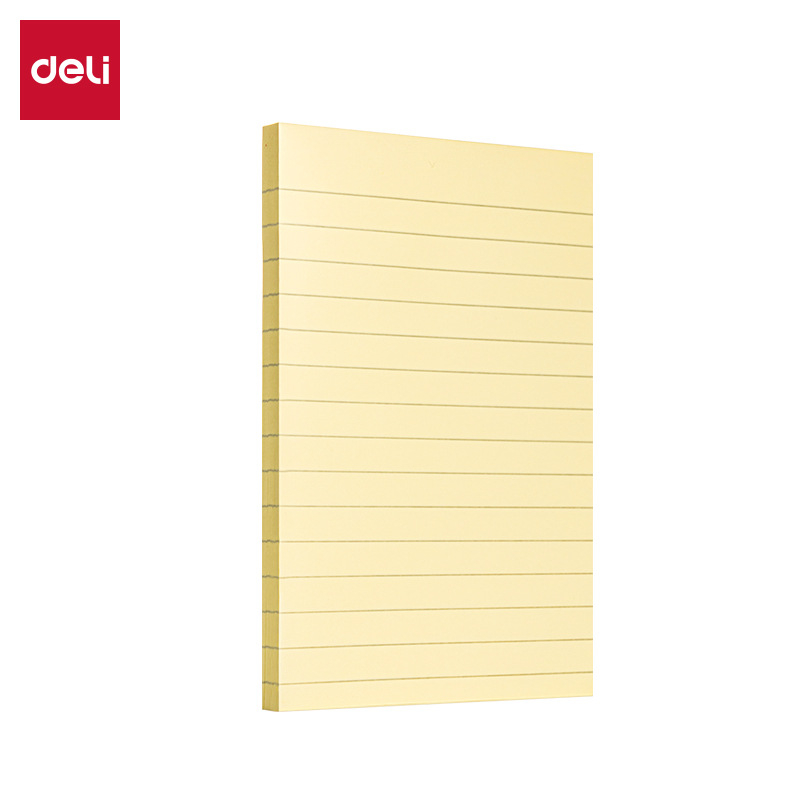 Note adezive Deli cu linii orizontale, 100 coli, pentru elevi, BT300 BT301 BT302 BT303, ambalaj de bază