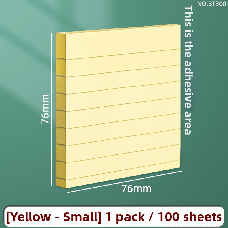 Note adezive Deli cu linii orizontale, 100 coli, pentru elevi, BT300 BT301 BT302 BT303, ambalaj de bază