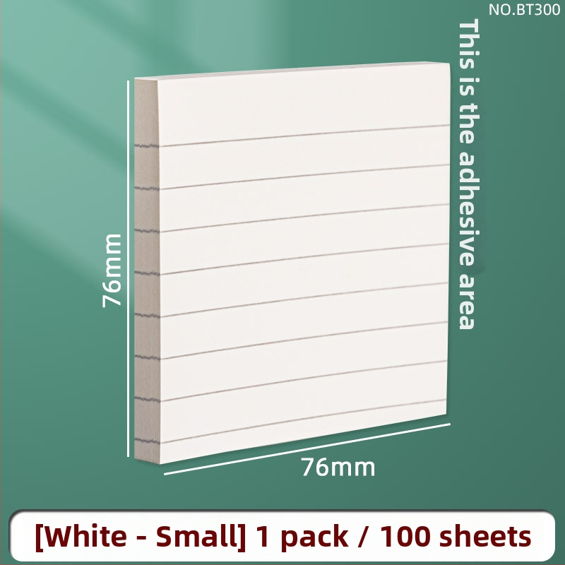 Note adezive Deli cu linii orizontale, 100 coli, pentru elevi, BT300 BT301 BT302 BT303, ambalaj de bază