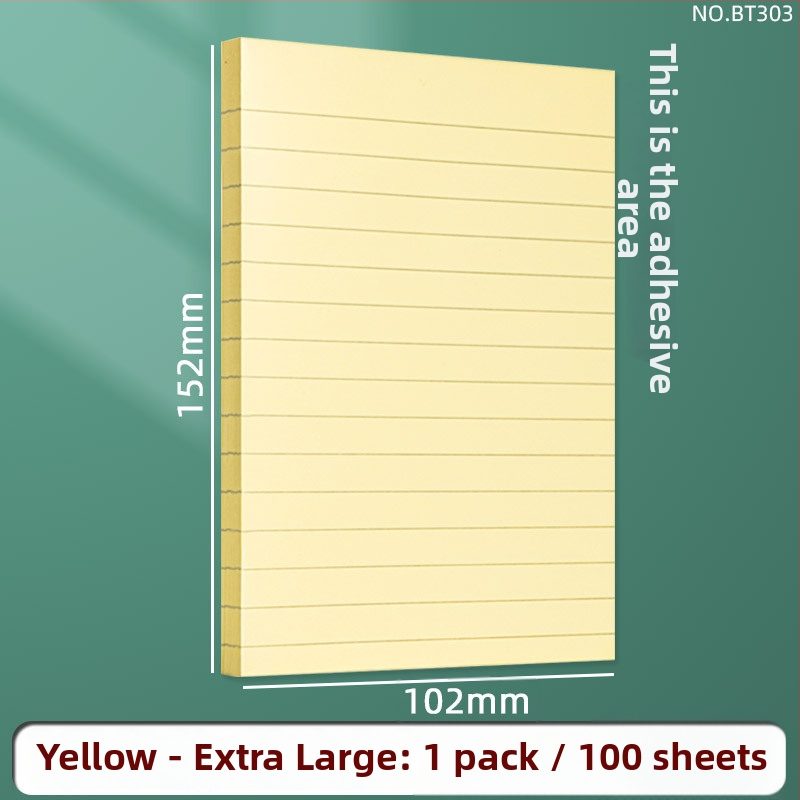 Note adezive Deli cu linii orizontale, 100 coli, pentru elevi, BT300 BT301 BT302 BT303, ambalaj de bază