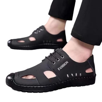 Muške sandale – gornji dio od kravlje velur, PVC đon, dišuće, sportski/flip-flop stil