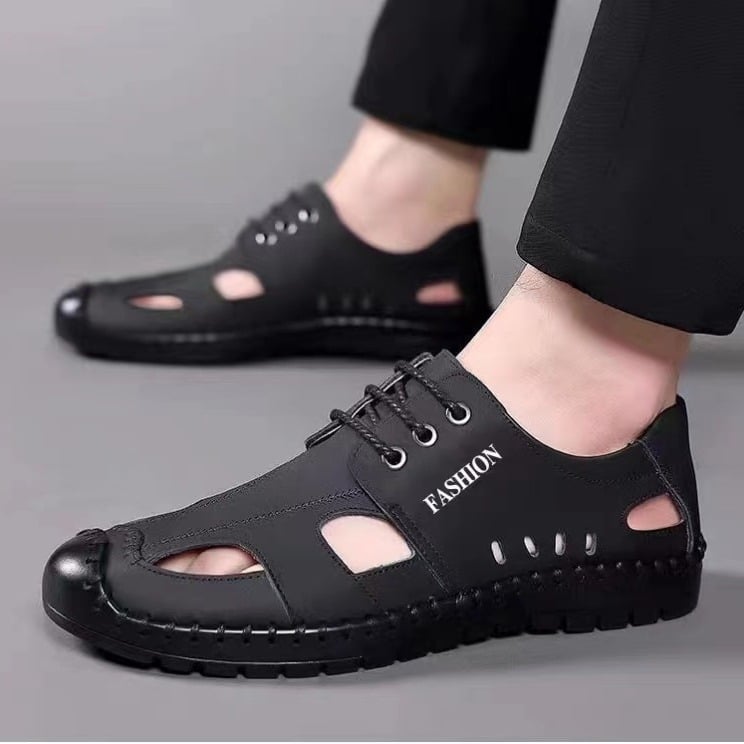 Muške sandale – gornji dio od kravlje velur, PVC đon, dišuće, sportski/flip-flop stil