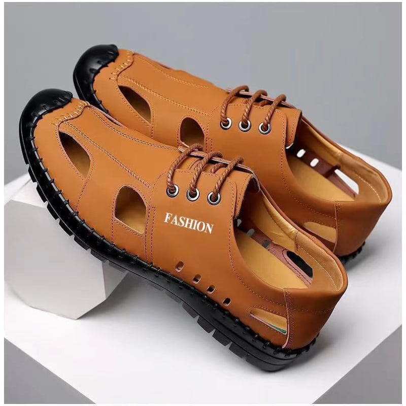 Muške sandale – gornji dio od kravlje velur, PVC đon, dišuće, sportski/flip-flop stil