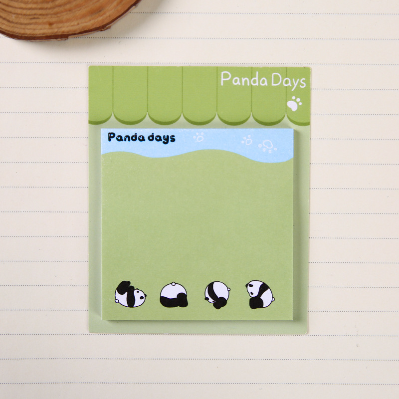 MOYL Notițe lipicioase cu panda drăguț pentru elevi – bloc-notes autocolant, 30 de pagini, potrivit pentru elevii de la primar până la gimnaziu (Brand: MOYL; Pagini: 30; Adeziv: Da; IP: Nu)