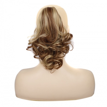 Minglong P59 perika za dame – kosa s ponijem i pear curls, vlakna otporna na toplinu, tigrova klips