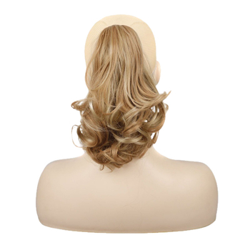 Minglong P59 perika za dame – kosa s ponijem i pear curls, vlakna otporna na toplinu, tigrova klips