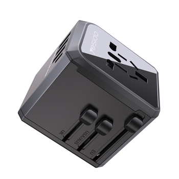 Yesido MC10 USB putni pretvarač - univerzalna utičnica EU/US, PD, višefunkcionalan
