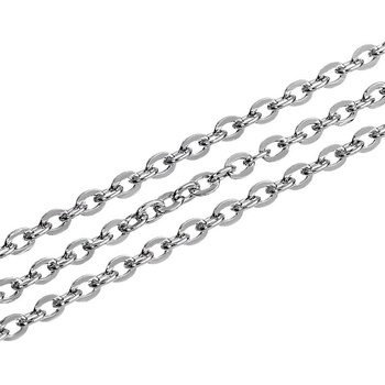O- oblik lanac za pulover od titan čelika, elektroplatiranje, 0.001 kvaliteta plemenitog metala, korejski stil