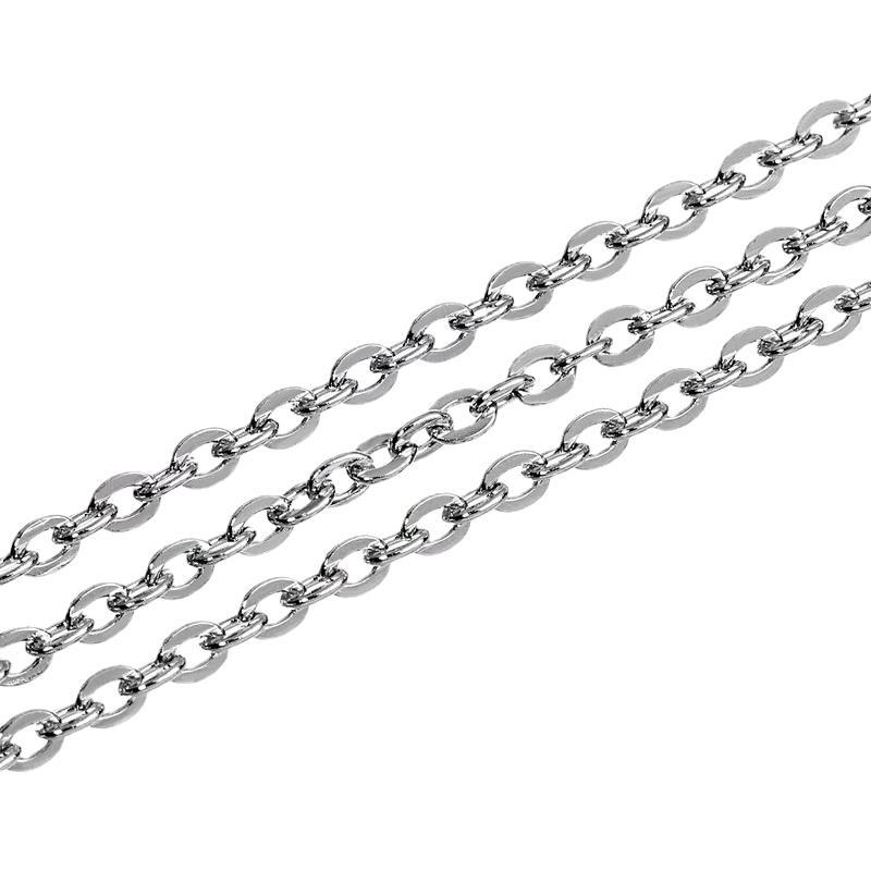 O- oblik lanac za pulover od titan čelika, elektroplatiranje, 0.001 kvaliteta plemenitog metala, korejski stil