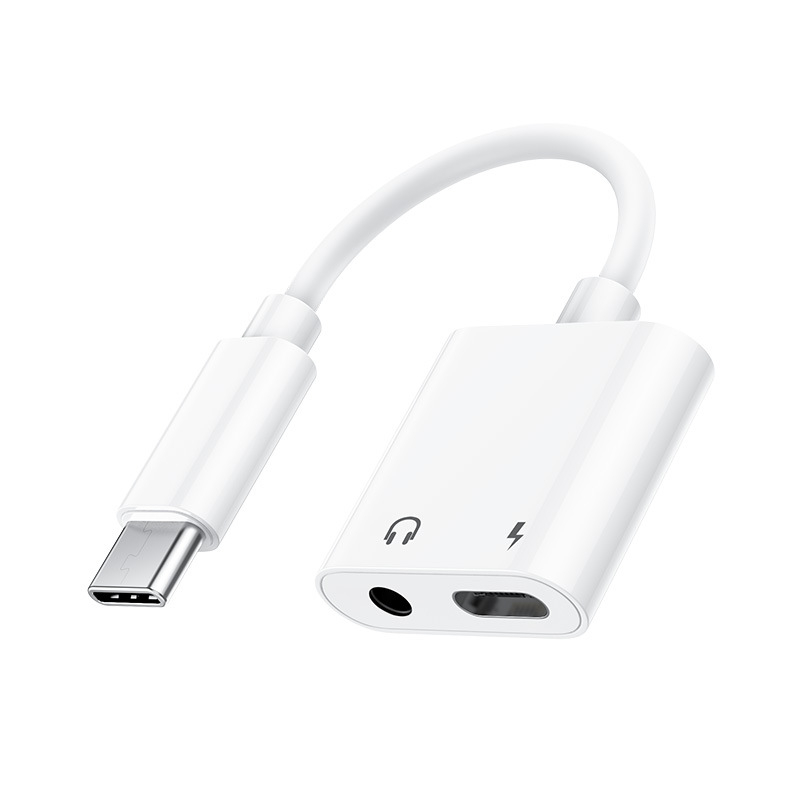 Digitalni audio adapter USB-C na 3,5 mm: 2 u 1, PD brzo punjenje, 3 A tok, ugrađeni DAC