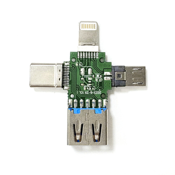 OTG adapter Type-C muški priključak na USB 3.0 ženski, 3-u-1 čitač kartica, kompatibilan sa svim mobilnim telefonima