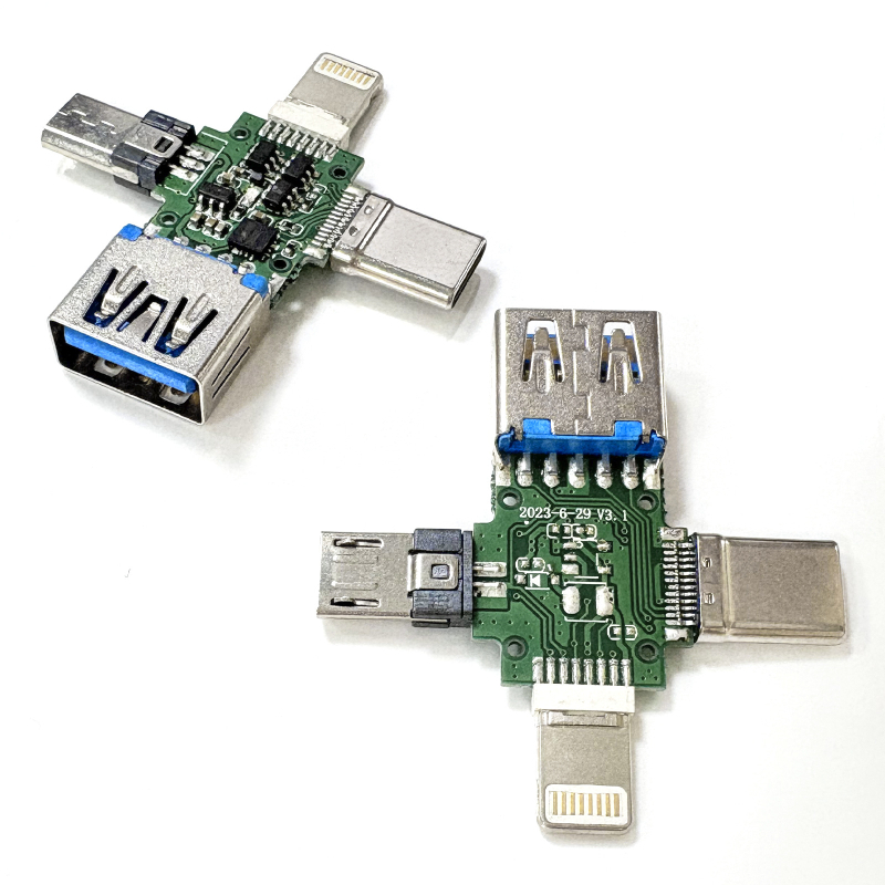 OTG adapter Type-C muški priključak na USB 3.0 ženski, 3-u-1 čitač kartica, kompatibilan sa svim mobilnim telefonima