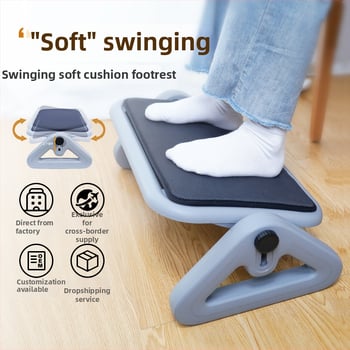 Irodai lábtámasz, rögzített a helyes testtartáshoz, JT06A (Anyag: Műanyag; Funkciók: Szét- és összeszerelés, Emelés; Alkalmas: Felnőttek)