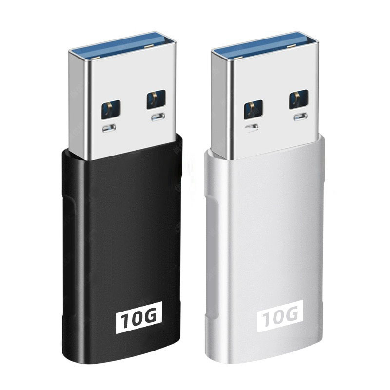 USB-A muški na USB-C ženski adapter, USB 3.1 Gen2, 10 Gbps, Type-C pretvornik za automobilsku slušalicu, kompatibilan s Androidom, Appleom i računalima