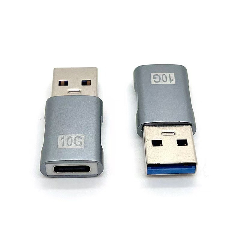 USB-A muški na USB-C ženski adapter, USB 3.1 Gen2, 10 Gbps, Type-C pretvornik za automobilsku slušalicu, kompatibilan s Androidom, Appleom i računalima
