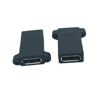 DisplayPort ženski–ženski uspravni proširivački adapter s fiksnom maticom