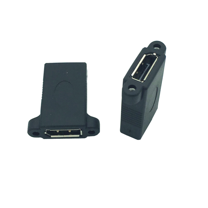 DisplayPort ženski–ženski uspravni proširivački adapter s fiksnom maticom